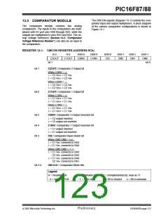 浏览型号PIC16F87-I/P的Datasheet PDF文件第123页