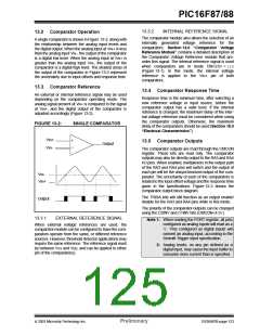 浏览型号PIC16F87-I/P的Datasheet PDF文件第125页