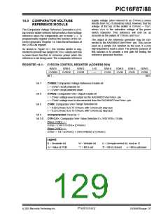 浏览型号PIC16F87-I/P的Datasheet PDF文件第129页