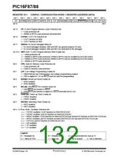 浏览型号PIC16F87-I/P的Datasheet PDF文件第132页