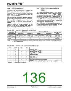 浏览型号PIC16F87-I/P的Datasheet PDF文件第136页