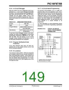 浏览型号PIC16F87-I/P的Datasheet PDF文件第149页