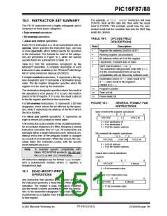 浏览型号PIC16F87-I/P的Datasheet PDF文件第151页