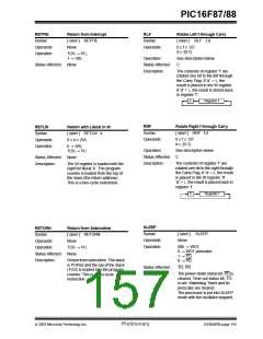 浏览型号PIC16F87-I/P的Datasheet PDF文件第157页