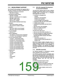 浏览型号PIC16F87-I/P的Datasheet PDF文件第159页