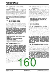 浏览型号PIC16F87-I/P的Datasheet PDF文件第160页
