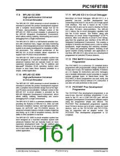 浏览型号PIC16F87-I/P的Datasheet PDF文件第161页