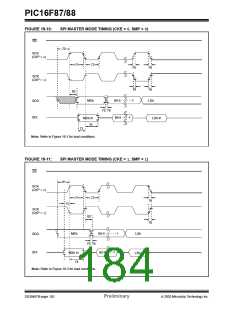 浏览型号PIC16F87-I/P的Datasheet PDF文件第184页