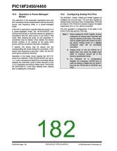 浏览型号PIC18F2450-I/SO的Datasheet PDF文件第182页