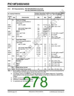 浏览型号PIC18F2450-I/SO的Datasheet PDF文件第278页