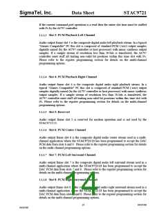 浏览型号STAC9721T的Datasheet PDF文件第14页
