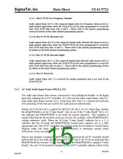 浏览型号STAC9721T的Datasheet PDF文件第15页