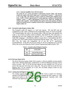 浏览型号STAC9721T的Datasheet PDF文件第26页