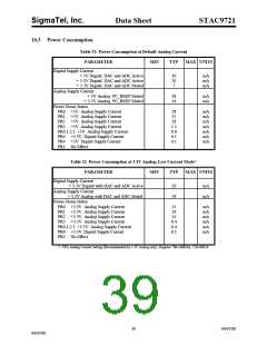 浏览型号STAC9721T的Datasheet PDF文件第39页