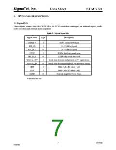 浏览型号STAC9721T的Datasheet PDF文件第7页