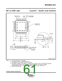 浏览型号TAS5711的Datasheet PDF文件第61页