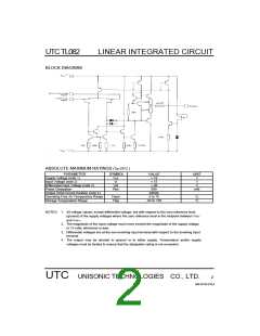 浏览型号TL082的Datasheet PDF文件第2页