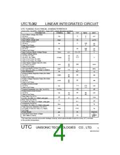 浏览型号TL082的Datasheet PDF文件第4页