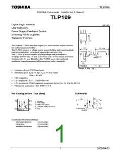 浏览型号TLP109的Datasheet PDF文件第1页