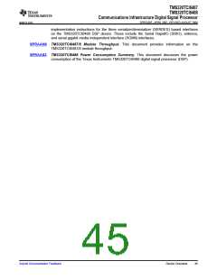 浏览型号TMS320TCI6487的Datasheet PDF文件第45页