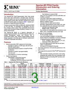 浏览型号XC2S200E-6FTG256I的Datasheet PDF文件第3页