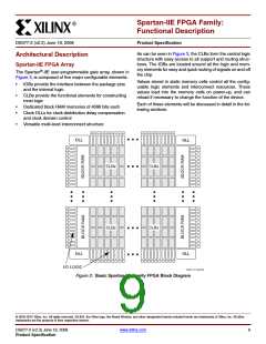 浏览型号XC2S200E-6FTG256I的Datasheet PDF文件第9页