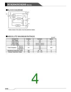 浏览型号XC6204的Datasheet PDF文件第4页