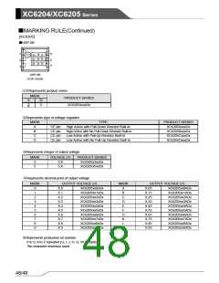 浏览型号XC6204的Datasheet PDF文件第48页