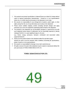 浏览型号XC6204的Datasheet PDF文件第49页