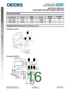 浏览型号ZXCT1109的Datasheet PDF文件第16页
