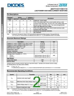 浏览型号ZXCT1109的Datasheet PDF文件第2页