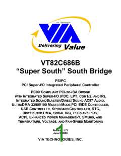 浏览型号VT82C686B的Datasheet PDF文件第1页