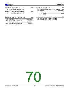 浏览型号VT82C686B的Datasheet PDF文件第70页