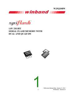 浏览型号W25Q20BWZPIG的Datasheet PDF文件第1页