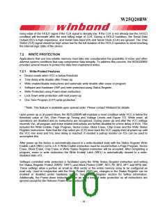 浏览型号W25Q20BWZPIG的Datasheet PDF文件第10页