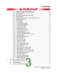 浏览型号W25Q20BWZPIG的Datasheet PDF文件第3页