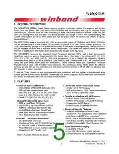 浏览型号W25Q20BWZPIG的Datasheet PDF文件第5页