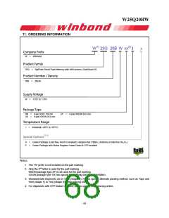 浏览型号W25Q20BWZPIG的Datasheet PDF文件第68页