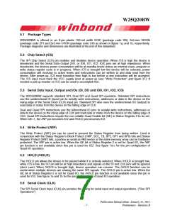 浏览型号W25Q20BWZPIG的Datasheet PDF文件第7页