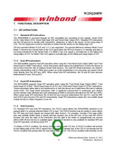 浏览型号W25Q20BWZPIG的Datasheet PDF文件第9页