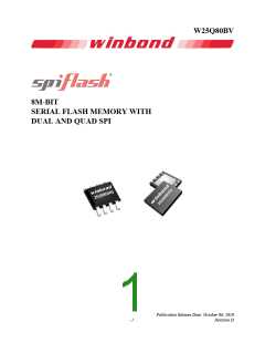 浏览型号W25Q80BV的Datasheet PDF文件第1页