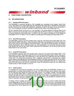 浏览型号W25Q80BV的Datasheet PDF文件第10页