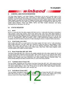 浏览型号W25Q80BV的Datasheet PDF文件第12页