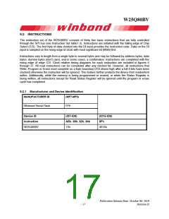 浏览型号W25Q80BV的Datasheet PDF文件第17页