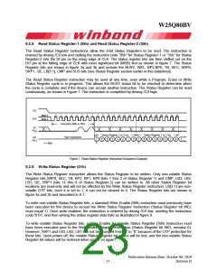 浏览型号W25Q80BV的Datasheet PDF文件第23页