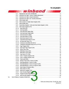 浏览型号W25Q80BV的Datasheet PDF文件第3页