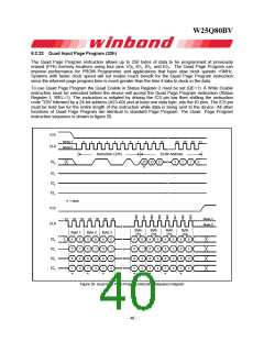 浏览型号W25Q80BV的Datasheet PDF文件第40页