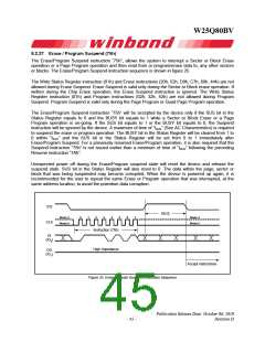 浏览型号W25Q80BV的Datasheet PDF文件第45页