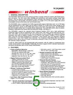 浏览型号W25Q80BV的Datasheet PDF文件第5页