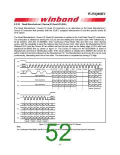 浏览型号W25Q80BV的Datasheet PDF文件第52页